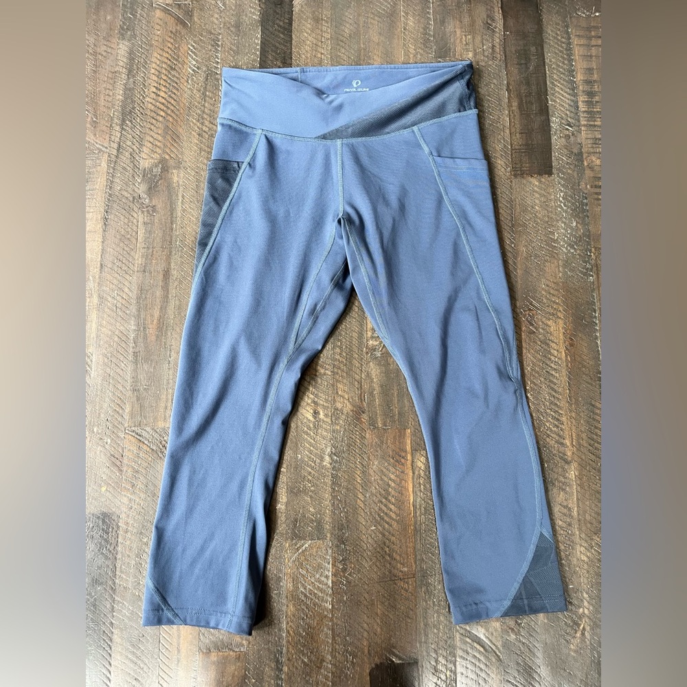 Pearl Izumi Womens Blue Cropped Leggings Size Large